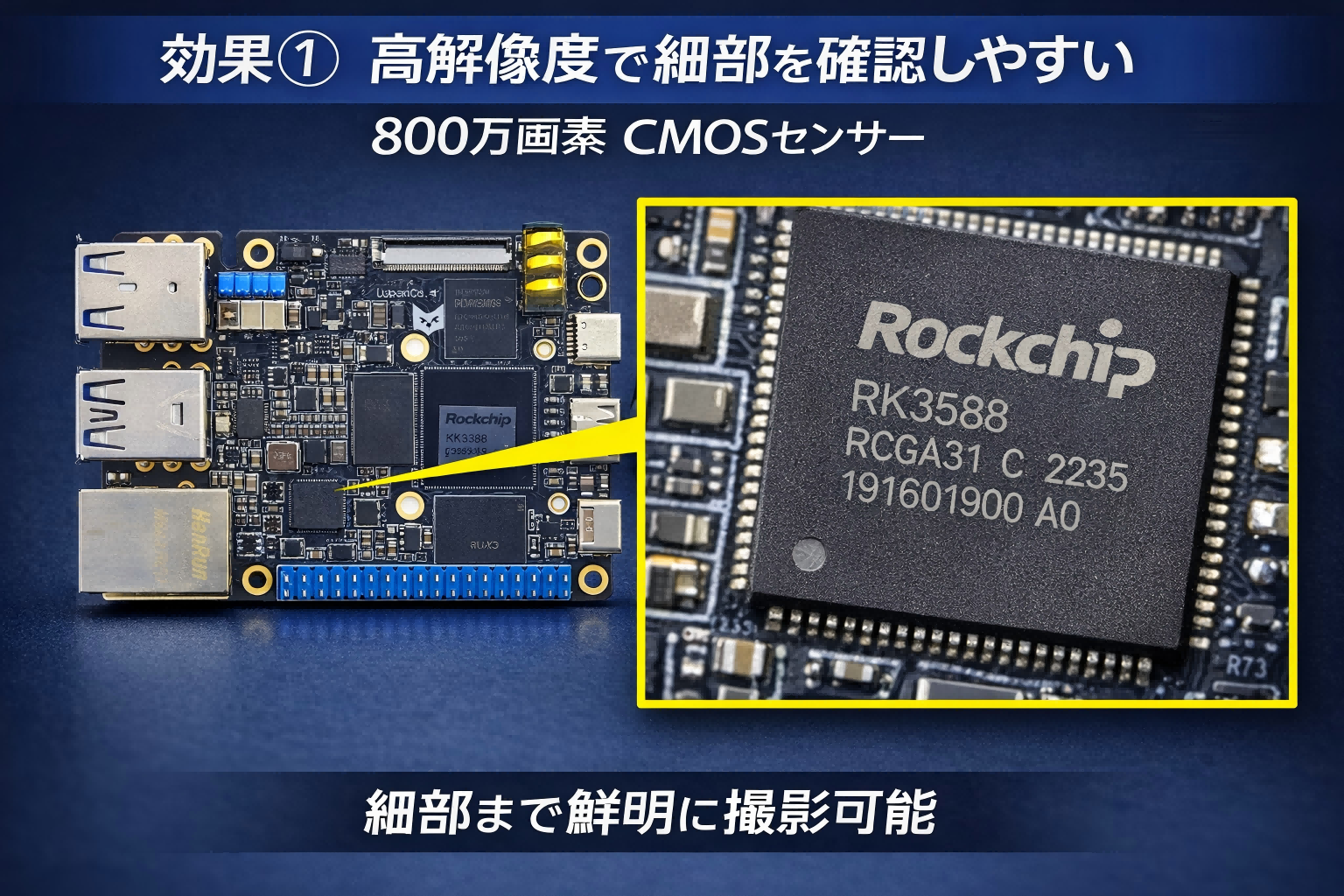 IMX219 高解像度撮像イメージ