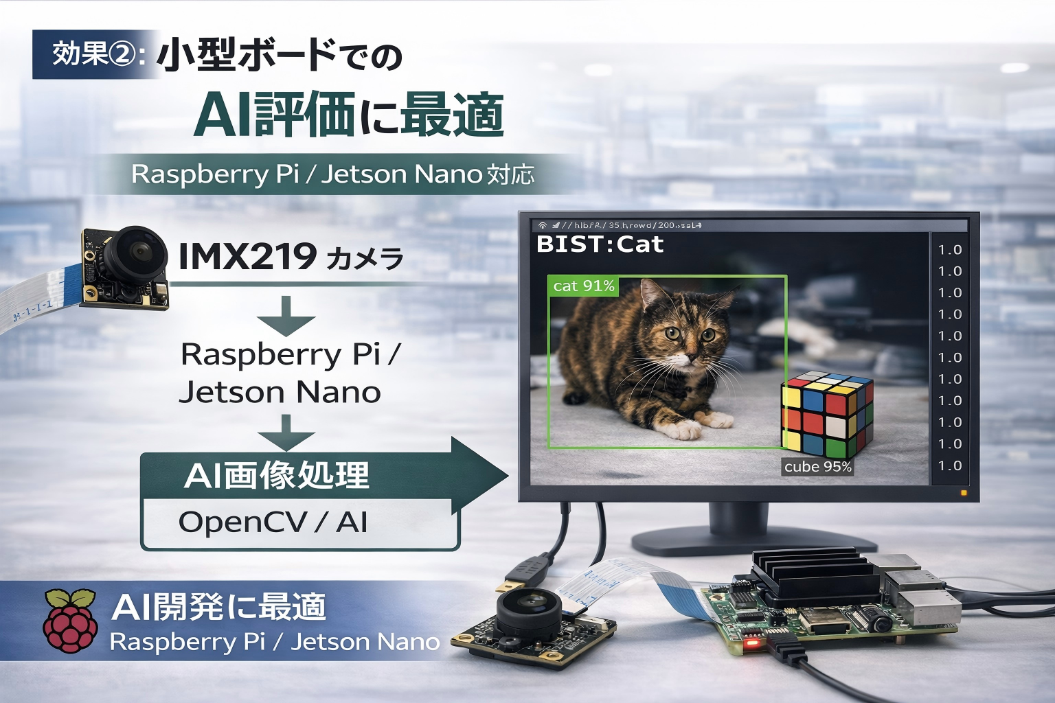 Raspberry Pi / Jetson Nano 用途イメージ